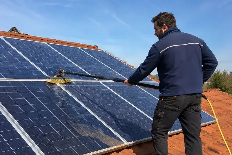 Nettoyage et entretien de panneaux solaires à Île-d'Arz